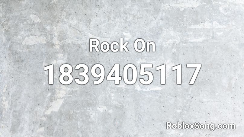 Rock On Roblox ID
