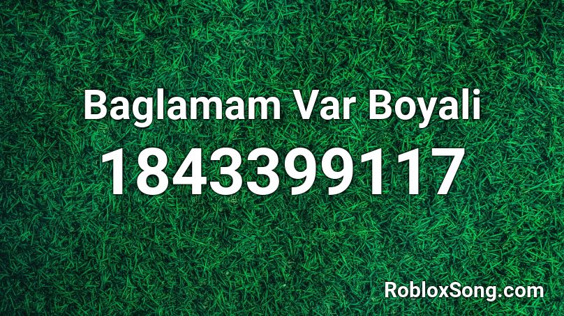 Baglamam Var Boyali Roblox ID