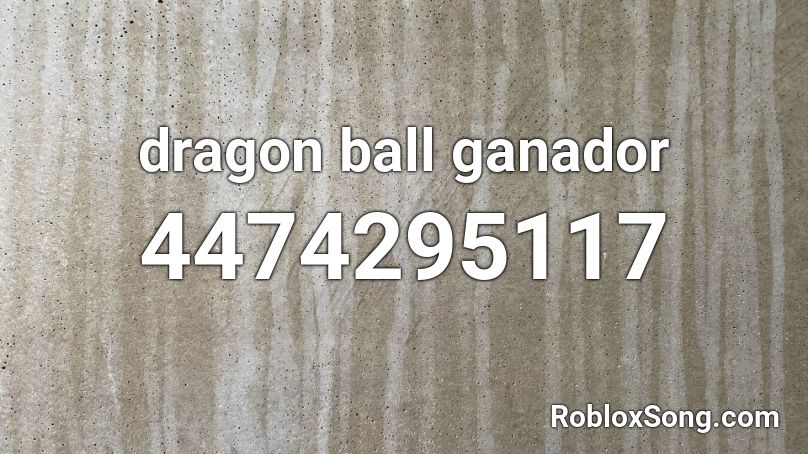 dragon ball ganador Roblox ID