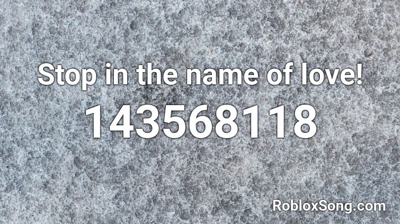 In The Name Of Love Roblox Id - roblox whats the id for bon jovi songs