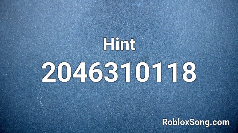 Hint Roblox ID