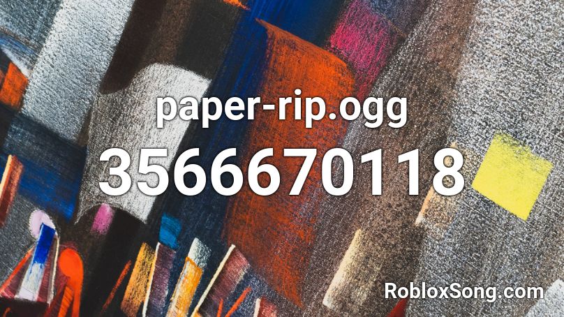 paper-rip.ogg Roblox ID