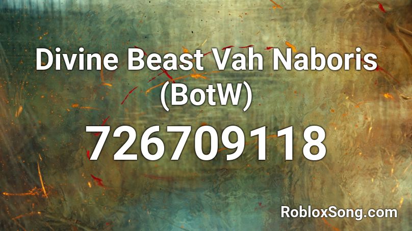 Divine Beast Vah Naboris (BotW) Roblox ID