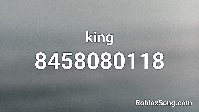 king Roblox ID