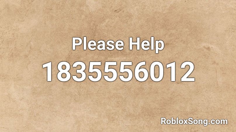 Please Help Roblox ID