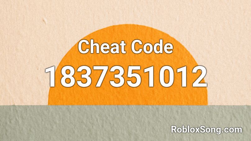 Cheat Code Roblox ID