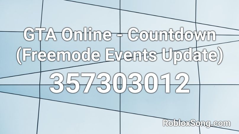 GTA Online - Countdown (Freemode Events Update) Roblox ID