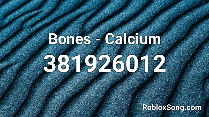 Bones - Calcium Roblox ID