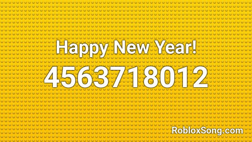 Happy New Year! Roblox ID