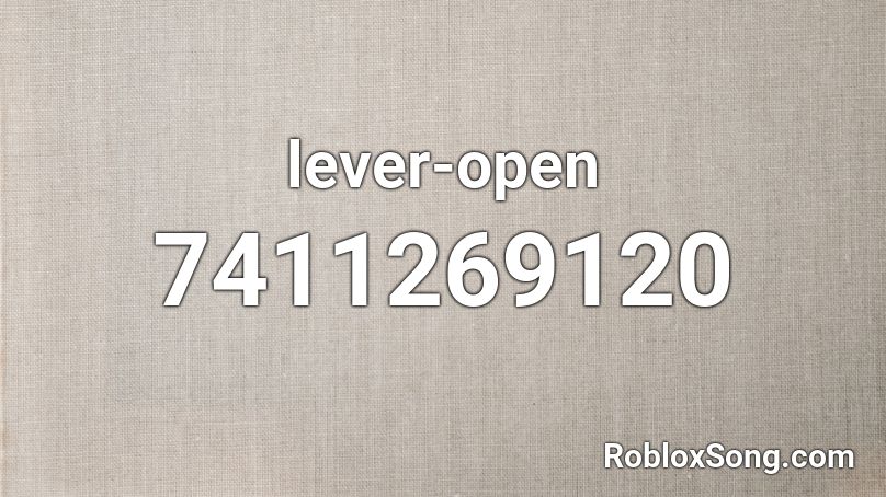 lever-open Roblox ID