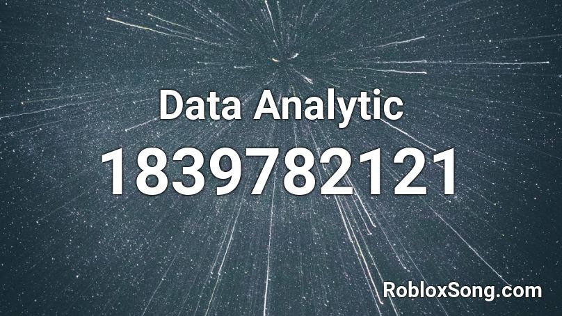 Data Analytic Roblox ID