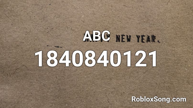 ABC Roblox ID