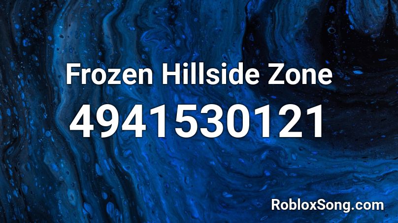 Frozen Hillside Zone Roblox ID