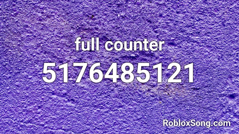 full counter Roblox ID