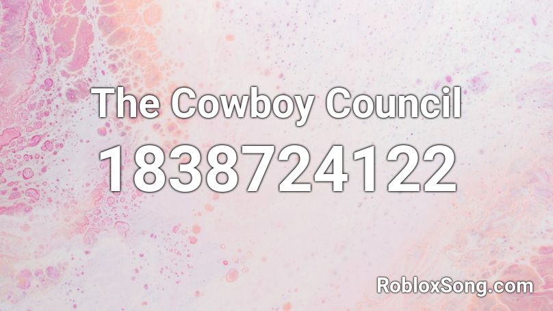 The Cowboy Council Roblox ID