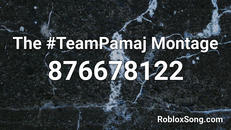 The #TeamPamaj Montage Roblox ID