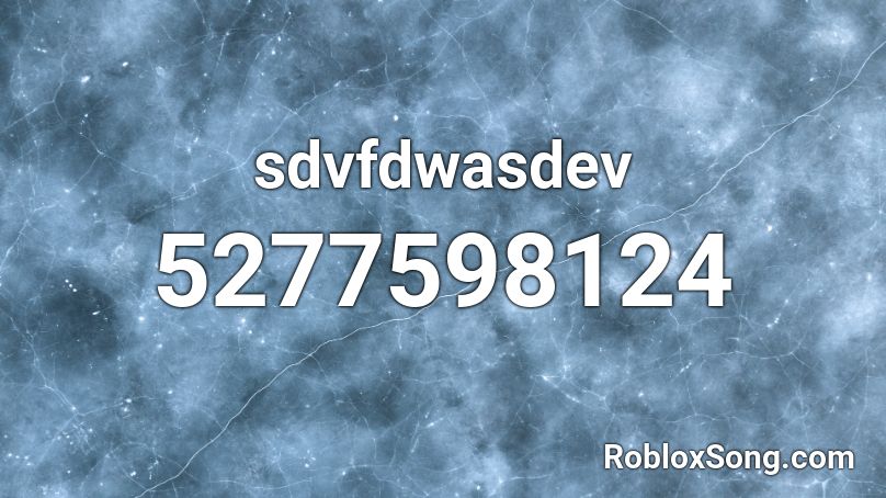 sdvfdwasdev Roblox ID