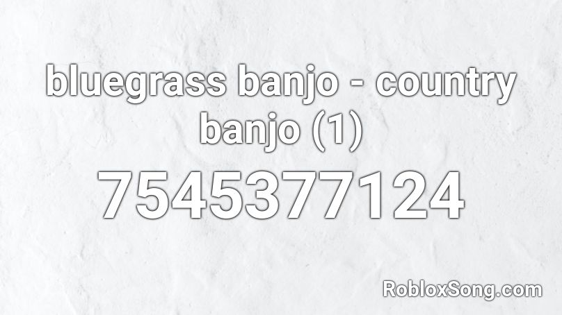 bluegrass banjo - country banjo (1) Roblox ID