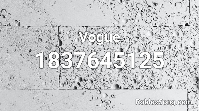Vogue Roblox ID