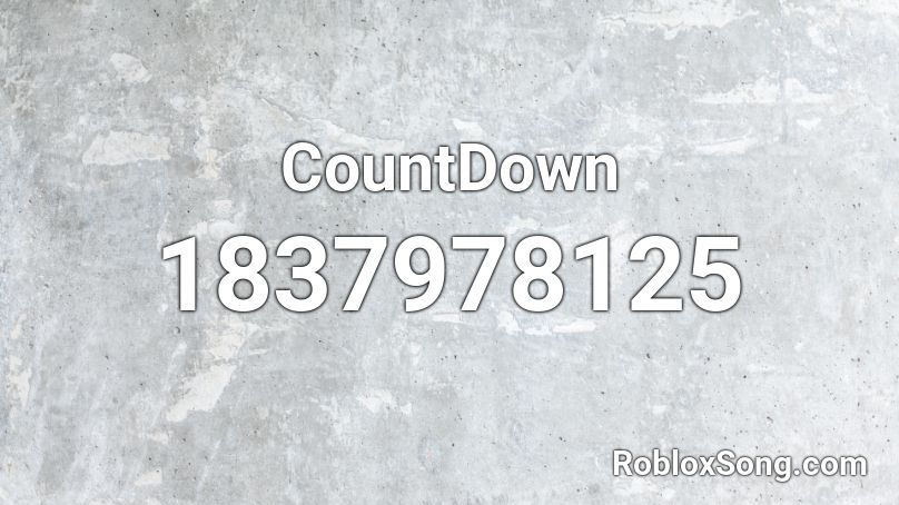 CountDown Roblox ID