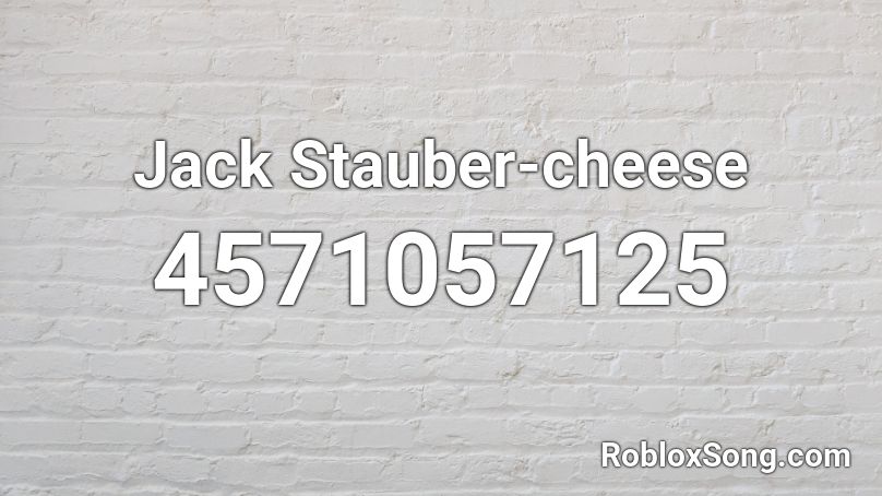 Jack Stauber-cheese Roblox ID