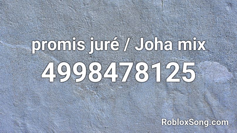promis juré / Unica Roblox ID