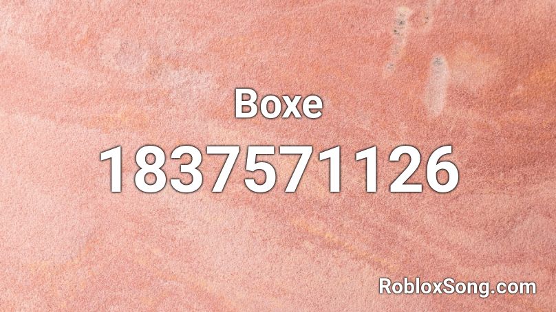 Boxe Roblox ID