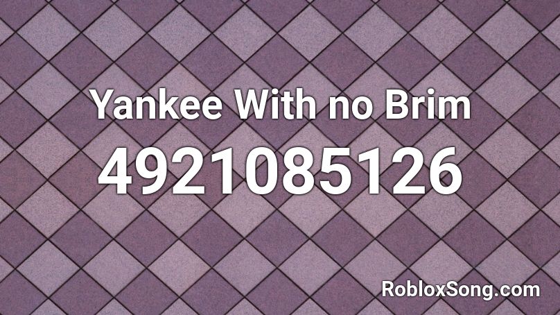 Yankee With no Brim Roblox ID