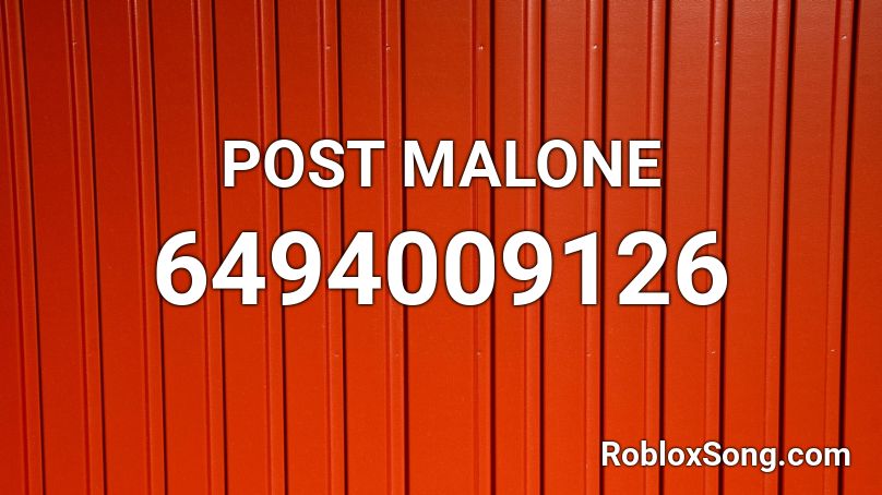 POST MALONE Roblox ID