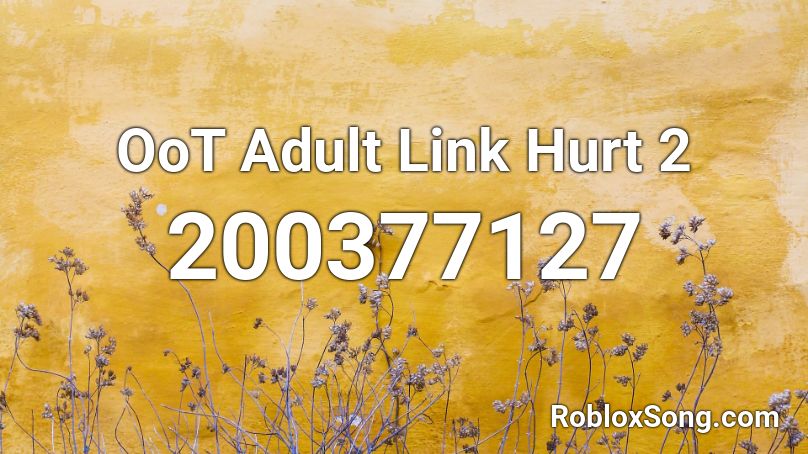 OoT Adult Link Hurt 2 Roblox ID
