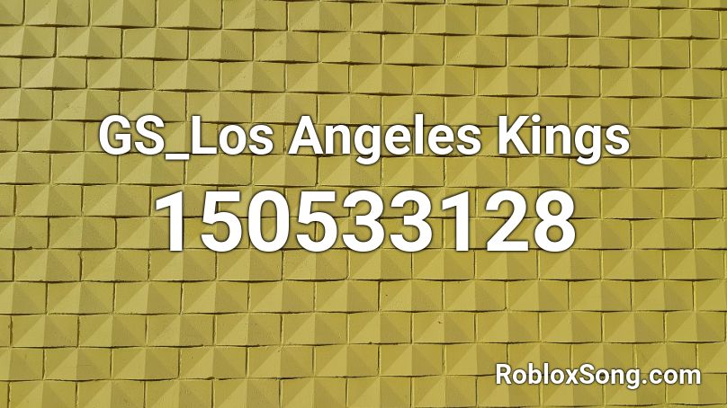 GS_Los Angeles Kings Roblox ID