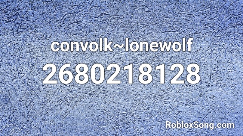 convolk~lonewolf Roblox ID