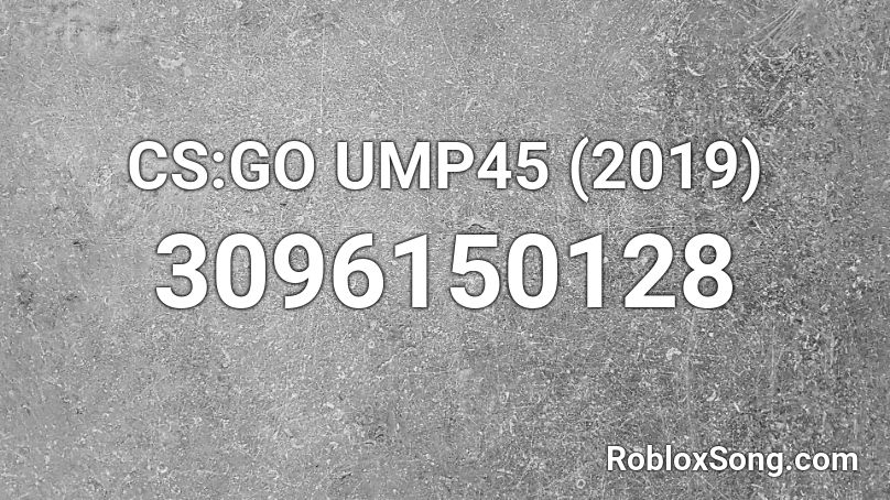 CS:GO UMP45 (2019) Roblox ID