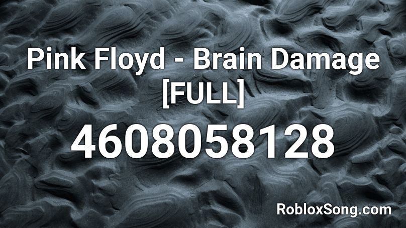 Pink Floyd - Brain Damage [FULL] Roblox ID