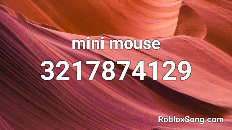 mini mouse Roblox ID