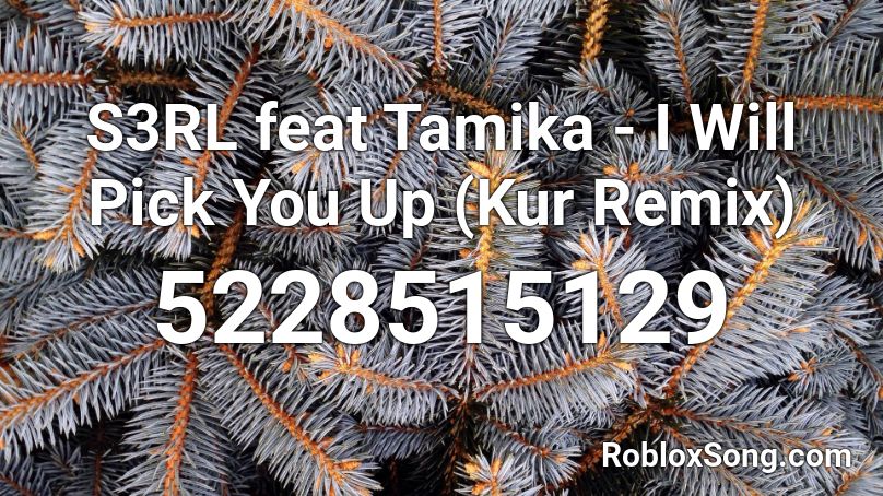 S3RL feat Tamika - I Will Pick You Up (Kur Remix) Roblox ID