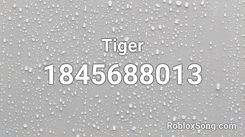 Tiger Roblox ID