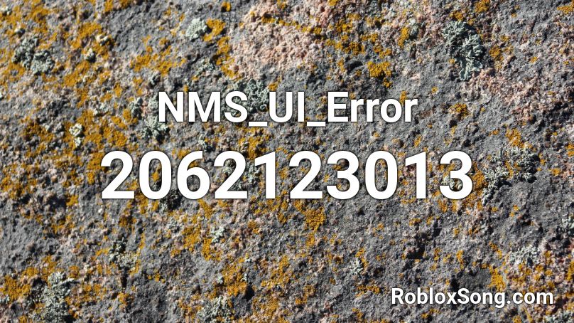 NMS_UI_Error Roblox ID