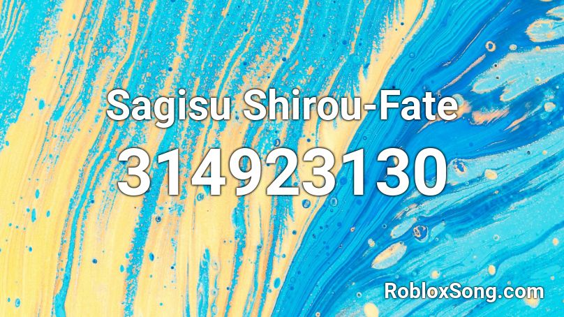 Sagisu Shirou-Fate Roblox ID