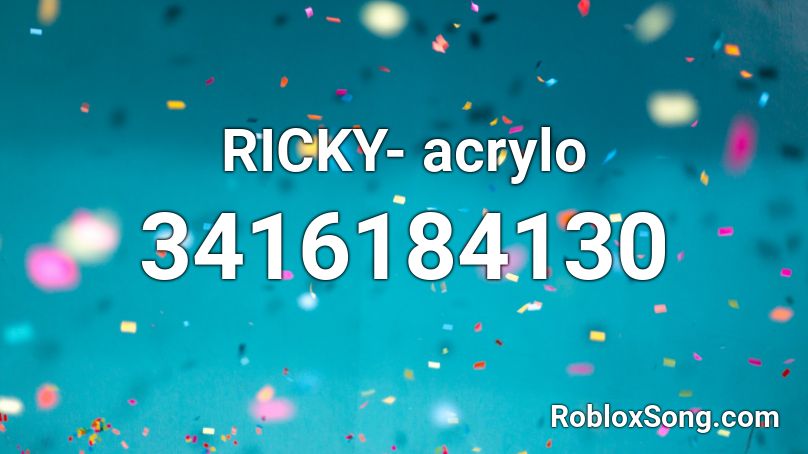 RICKY- acrylo Roblox ID