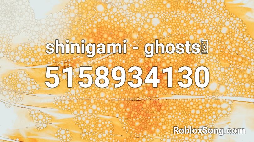 shinigami - ghosts👻 Roblox ID