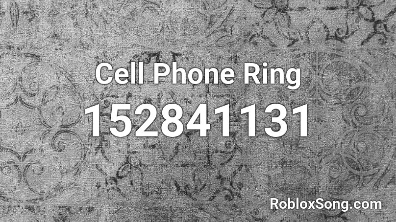 Cell Phone Ring Roblox ID