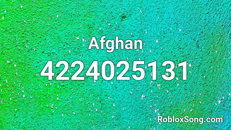 Afghan Roblox ID