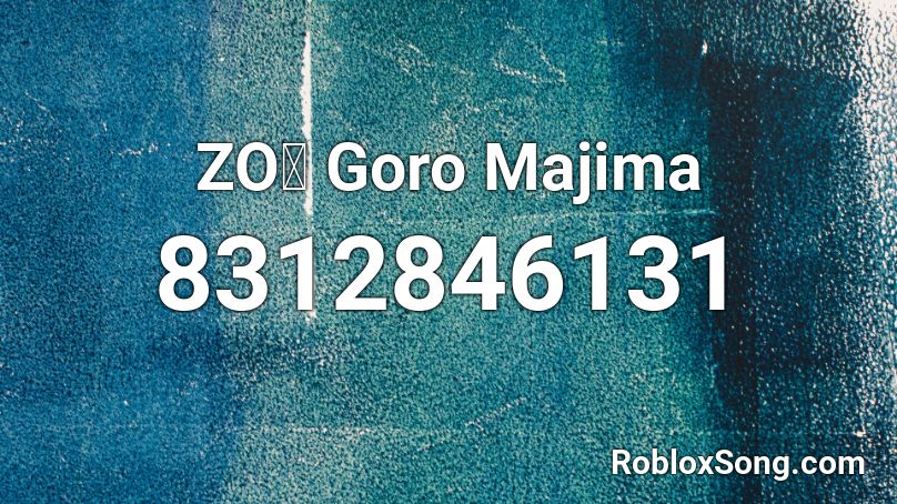 ZOぞ Goro Majima Roblox ID