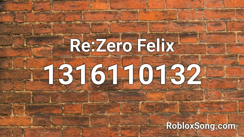 Re:Zero Felix Roblox ID