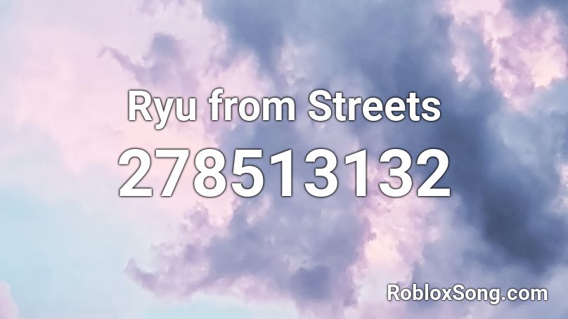 Ryu from Streets Roblox ID