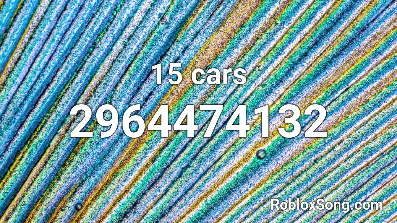 15 cars Roblox ID