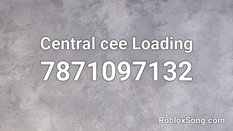 Central cee Loading  Roblox ID