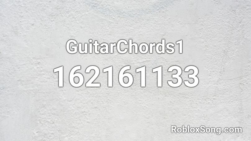 GuitarChords1 Roblox ID