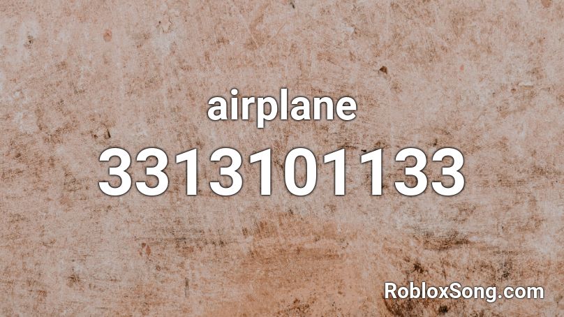 airplane Roblox ID